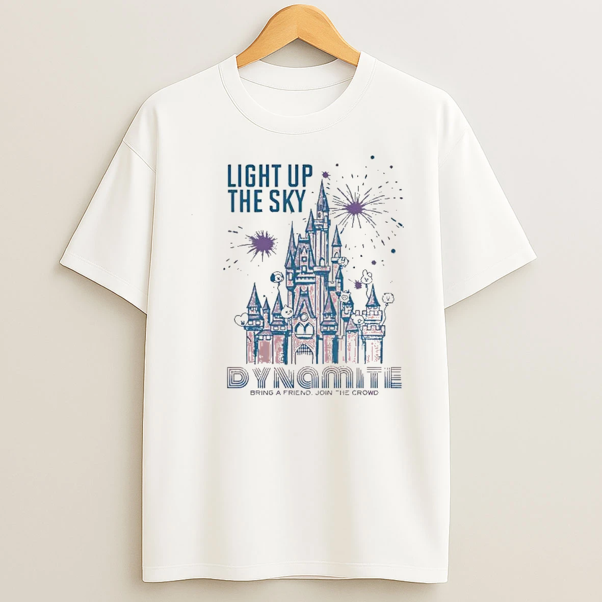 Light Up The Sky Dynamite Castle With Fireworks And Balloons Shirts