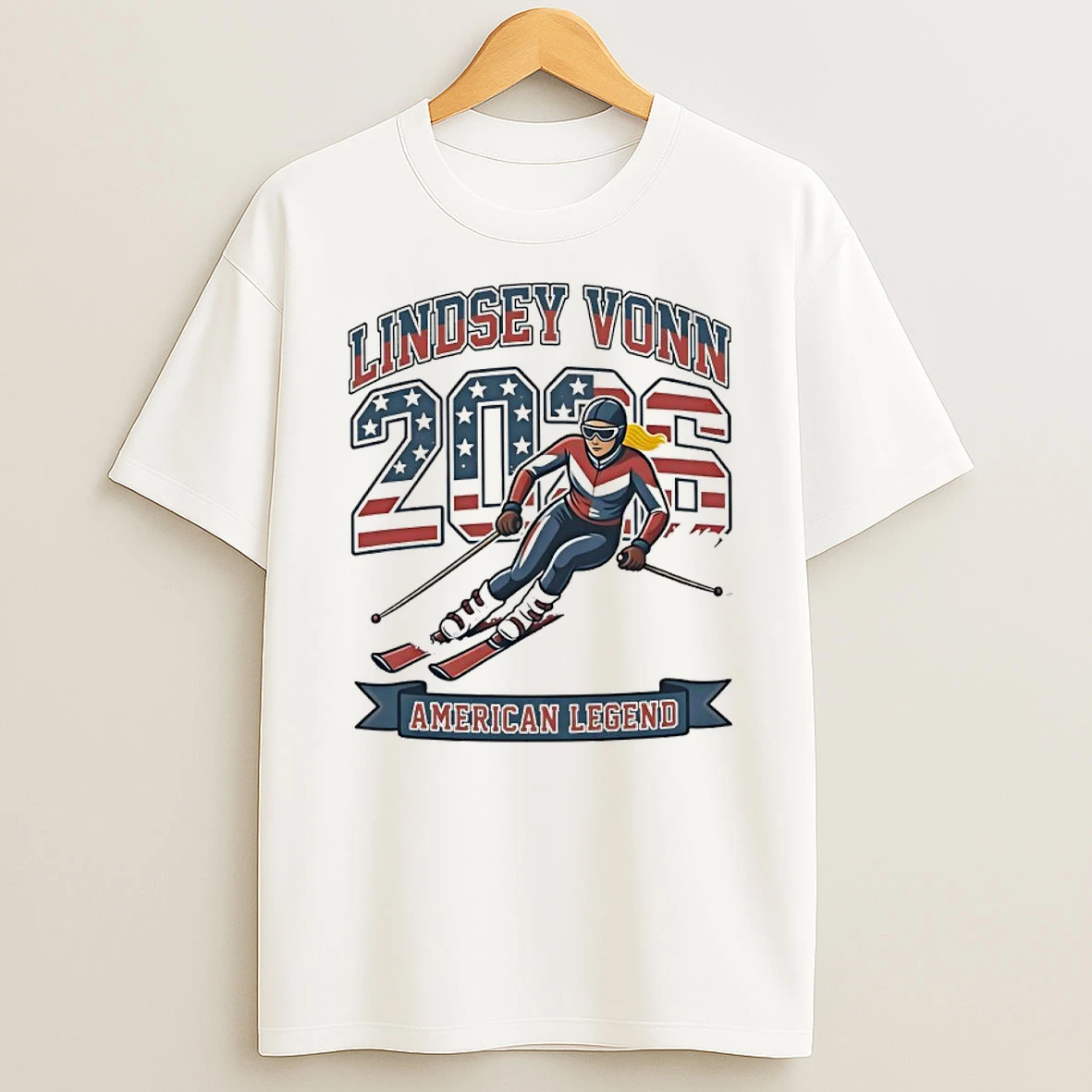 Lindsey Vonn 2026 American Legend Winter Usa Shirts
