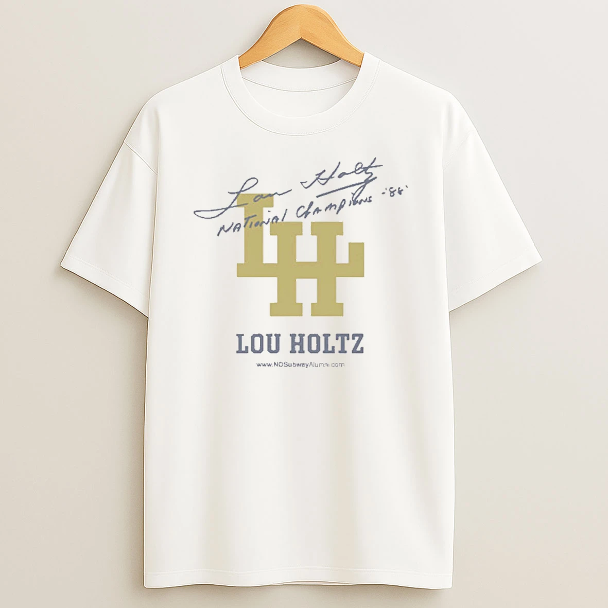 Lou Holtz National Champions Notre Dame Lou Holtz 1973 2026 Logo Shirts