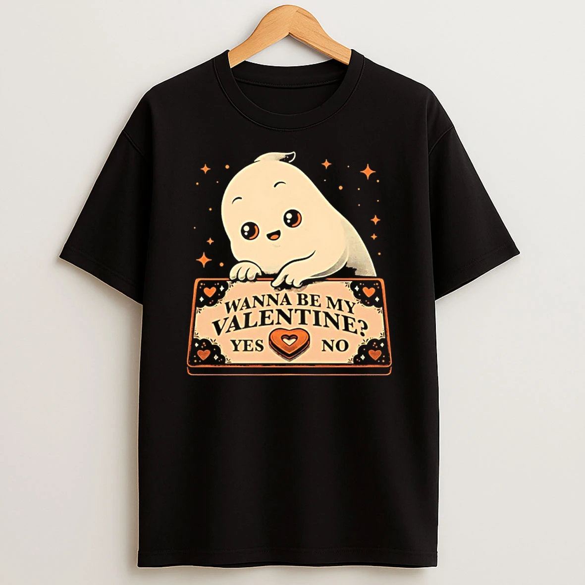 Love Ghost Ouija Wanna Be My Valentine Funny Shirts