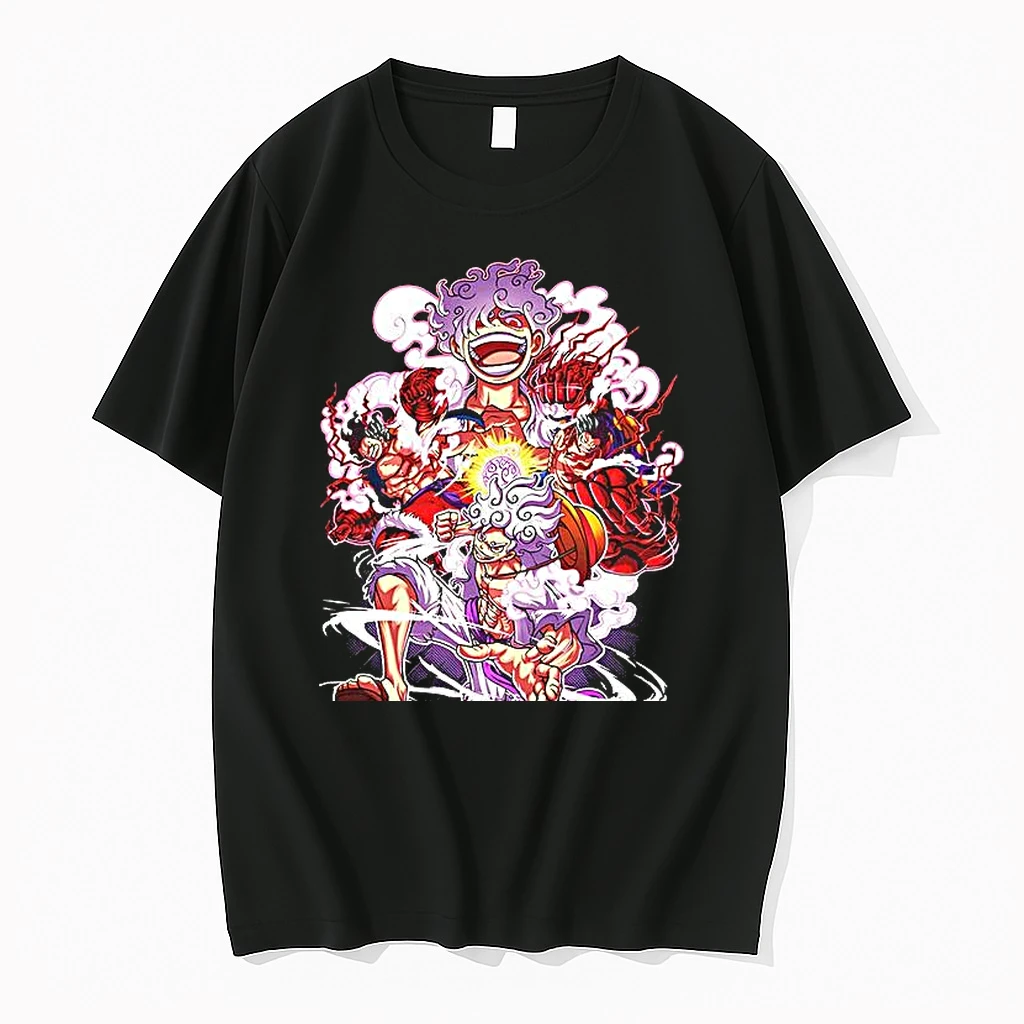 Luffy One Piece Anime Gear 5 Drums Of Liberation Woman Shirts