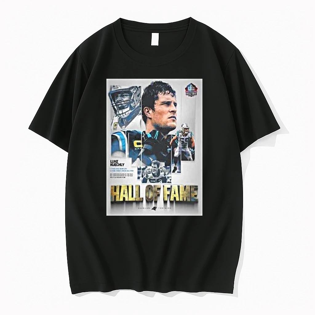 Luke Kuechly From Carolina Panthers Nfl 2026 Pro Football Hall Of Fame Inductee 59 Forever Enshrined Shirts