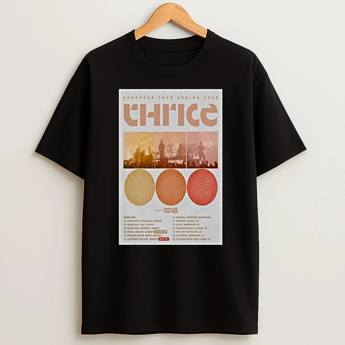 Lysistrata Thrice European Tour Spring 2026 Shirts