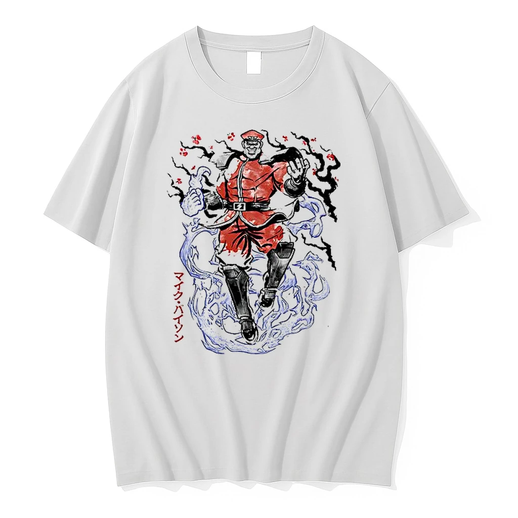 M Bison Sf Video Game Character Crimson Dictator Sumi E Woman Shirts