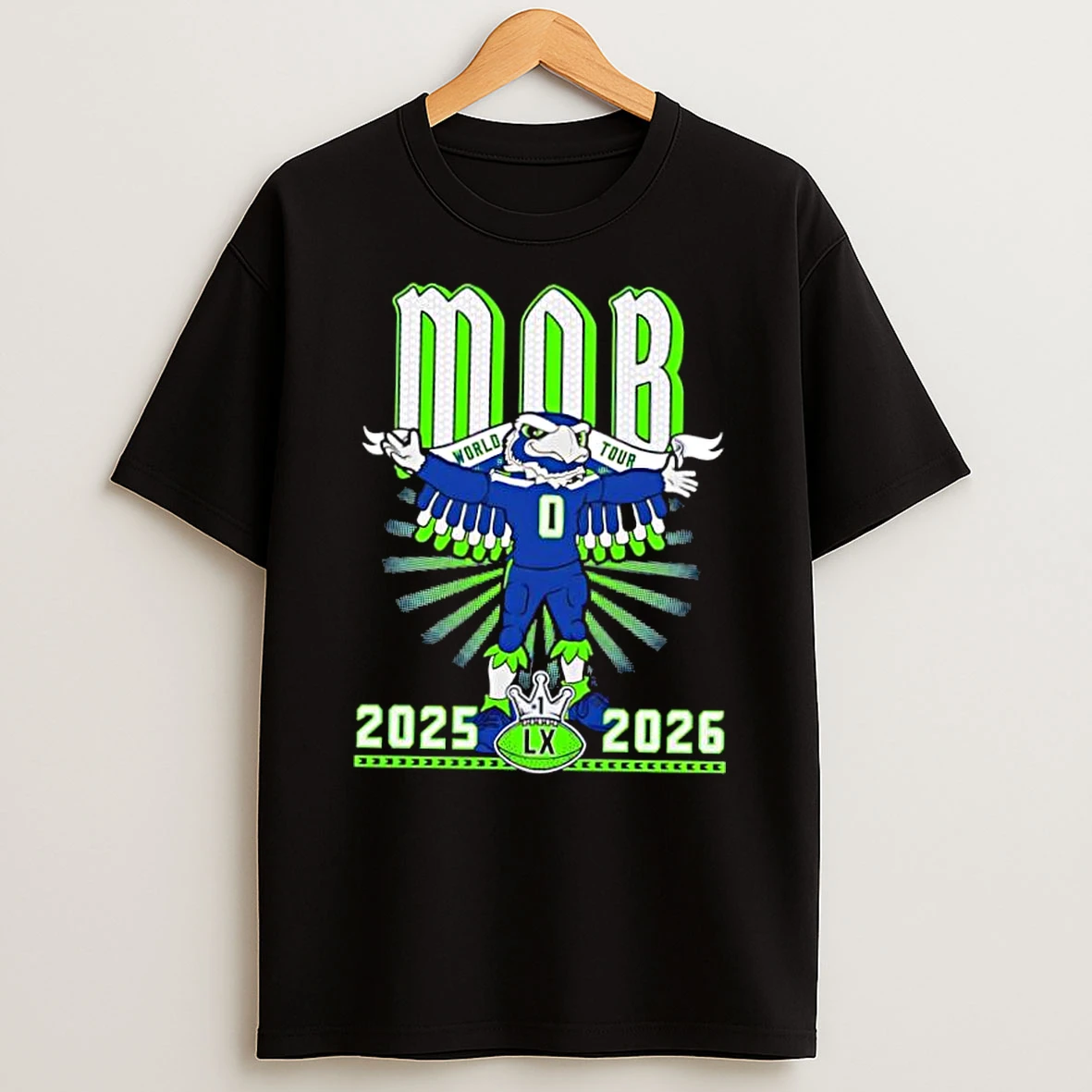 Mob World Tour Mascot 2025 2026 Lx Super Bowl Shirts