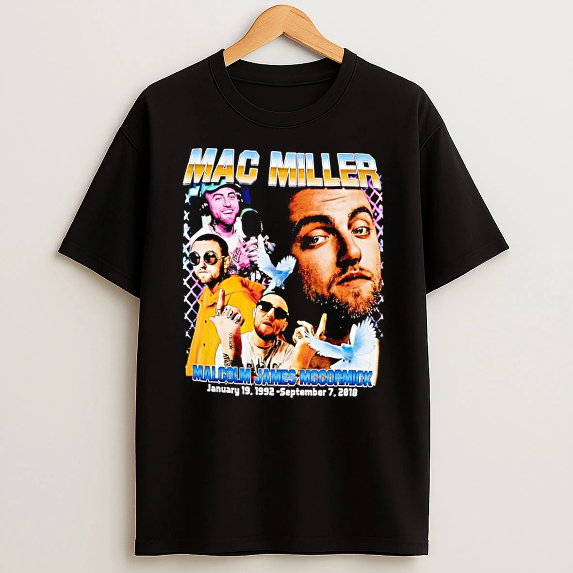 Mac Miller Malcolm James Mccormick Memorial Tribute Rap Graphic Shirts