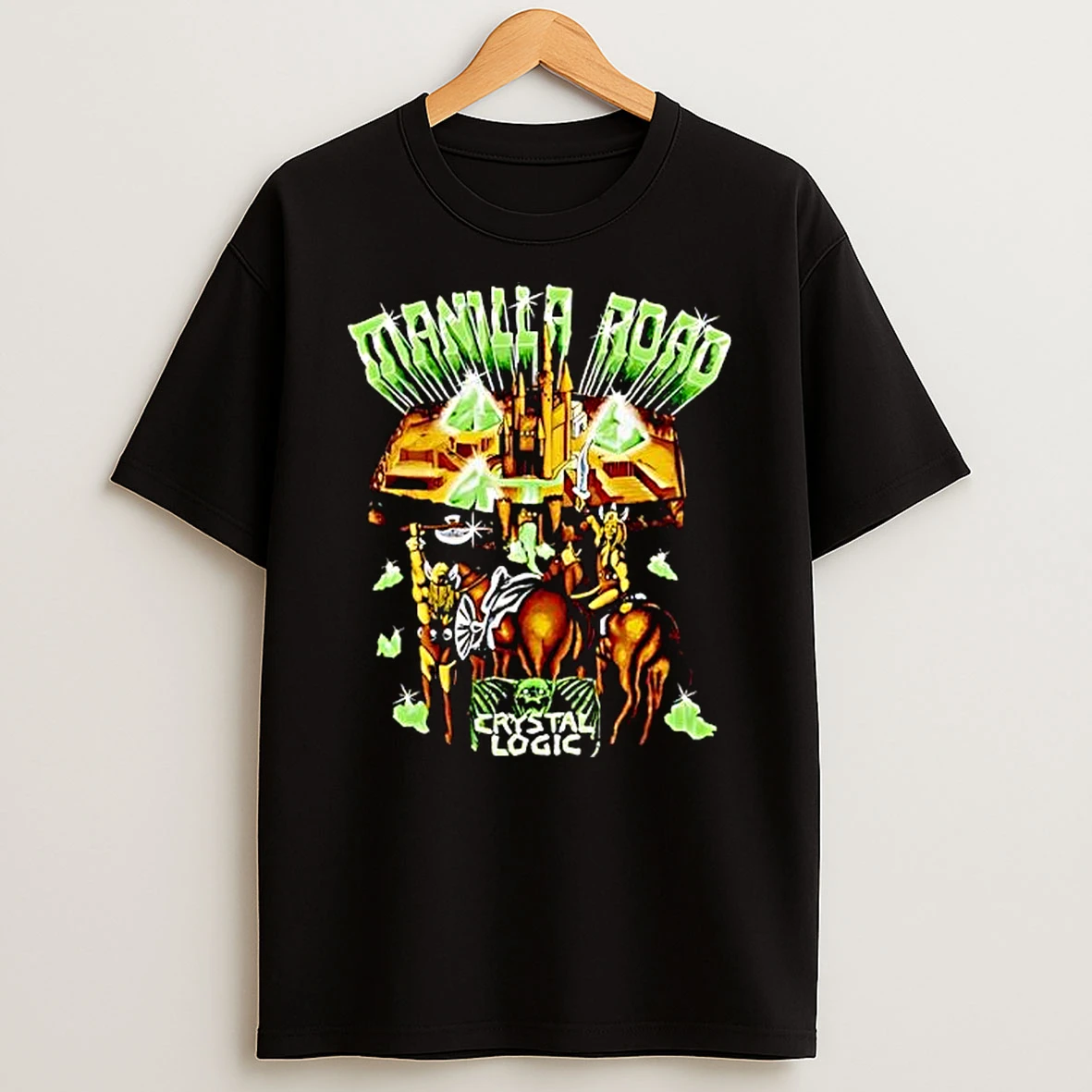 Manilla Road Crystal Logic Epic Heavy Metal Fantasy Band Shirts