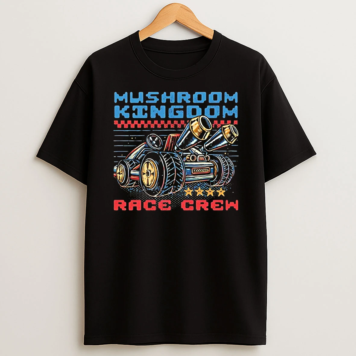 Mario Kart Mushroom Kingdom Race Crew Shirts