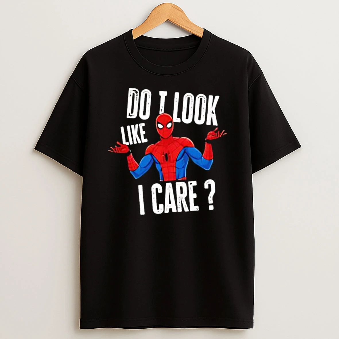 Marvel Shrugging Do I Look Like I Care Shirts