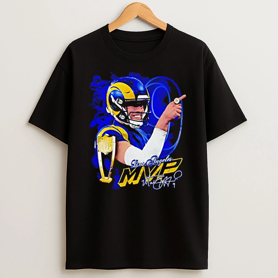 Matthew Stafford Los Angeles Mvp Super Bowl Champion Signature Shirts