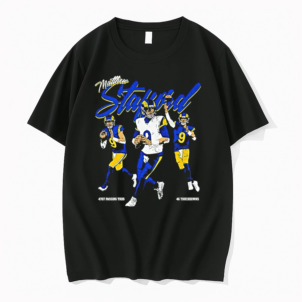 Matthew Stafford Los Angeles Rams 4707 Passing Yards Shirts