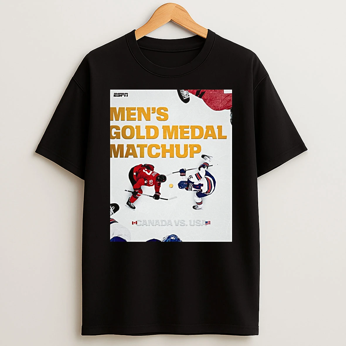 Mens Hockey Gold Medal Matchup Canada Vs Usa Espn Shirts