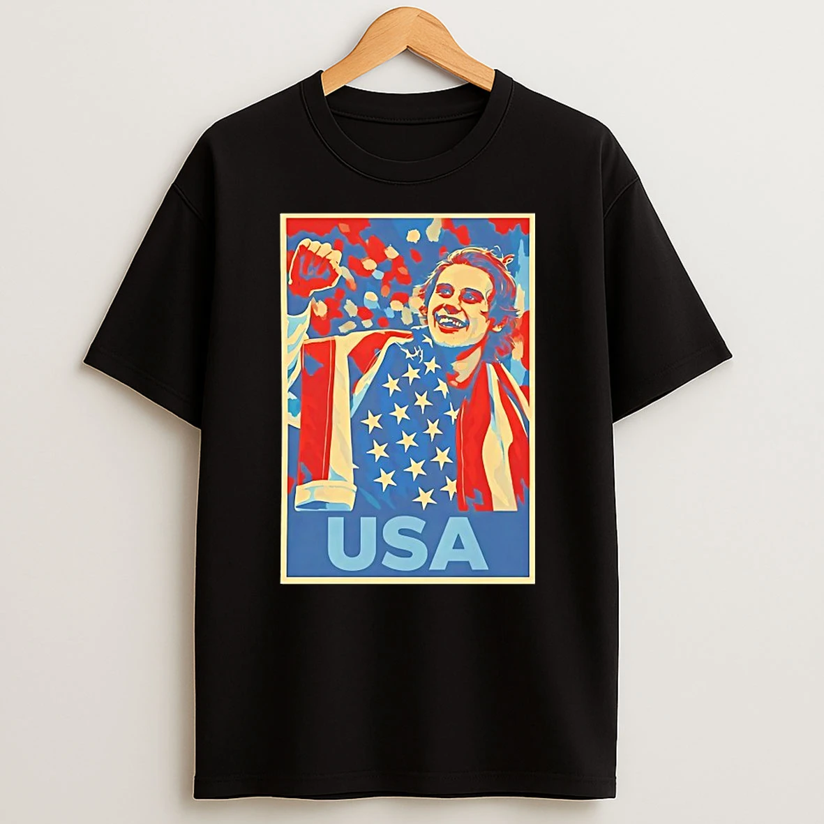 Mens Hockey Usa Golden Goal Jack Hughes Shirts