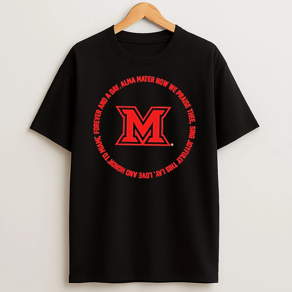 Miami Alma Mater Forever And A Day Circle Logo Shirts