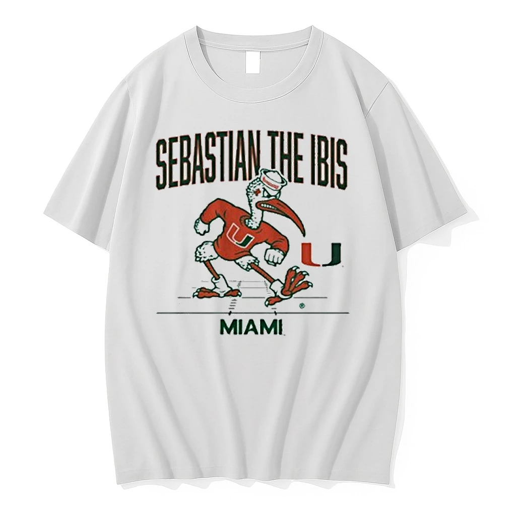 Miami Football Gridiron Mascot Sebastian The Ibis Shirts