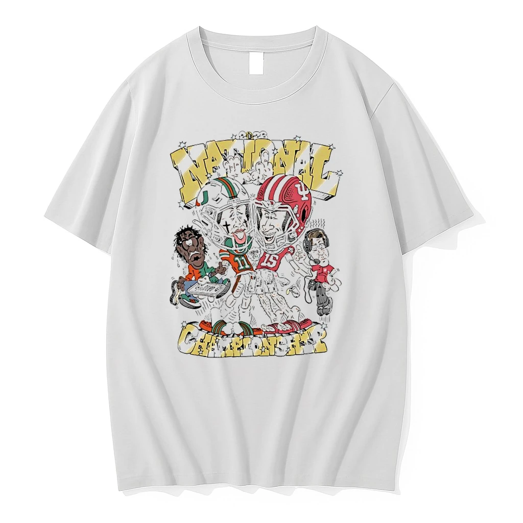 Miami Hurricane Vs Indiana Hoosiers 2026 National Championship Caricature Shirts