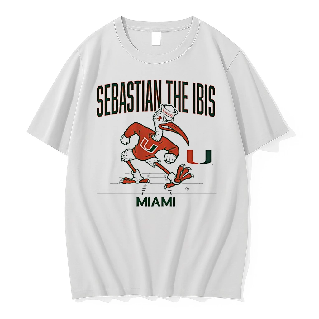 Miami Hurricanes Football Sebastian The Ibis Mascot Shirts