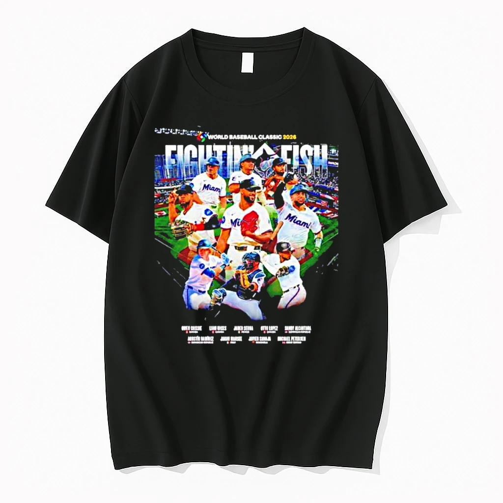 Miami Marlins World Baseball Classic 2026 Fightin Fish Shirts