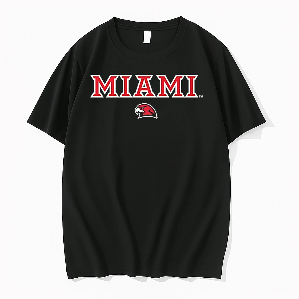 Miami Redhawks Basketball Logo Wordmark Shirts