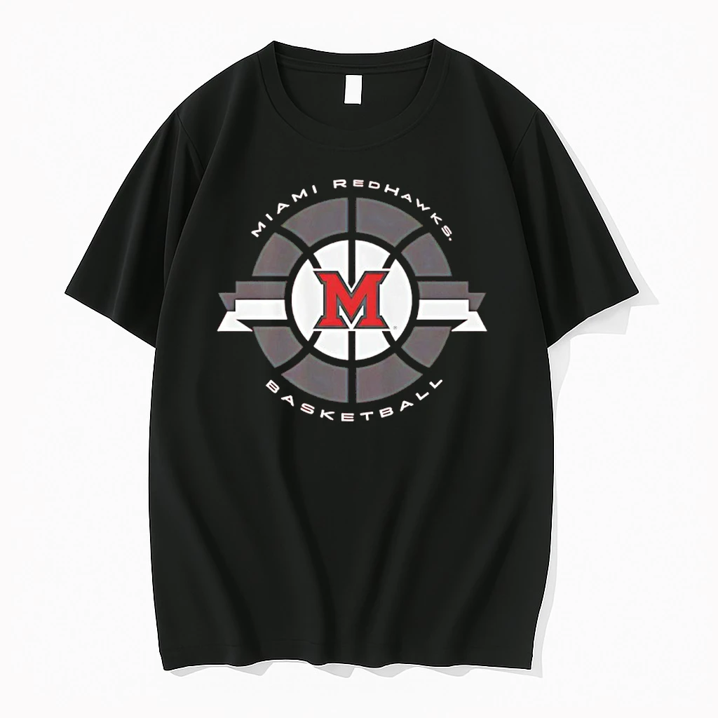 Miami Redhawks Basketball Classic Circle Logo Shirts