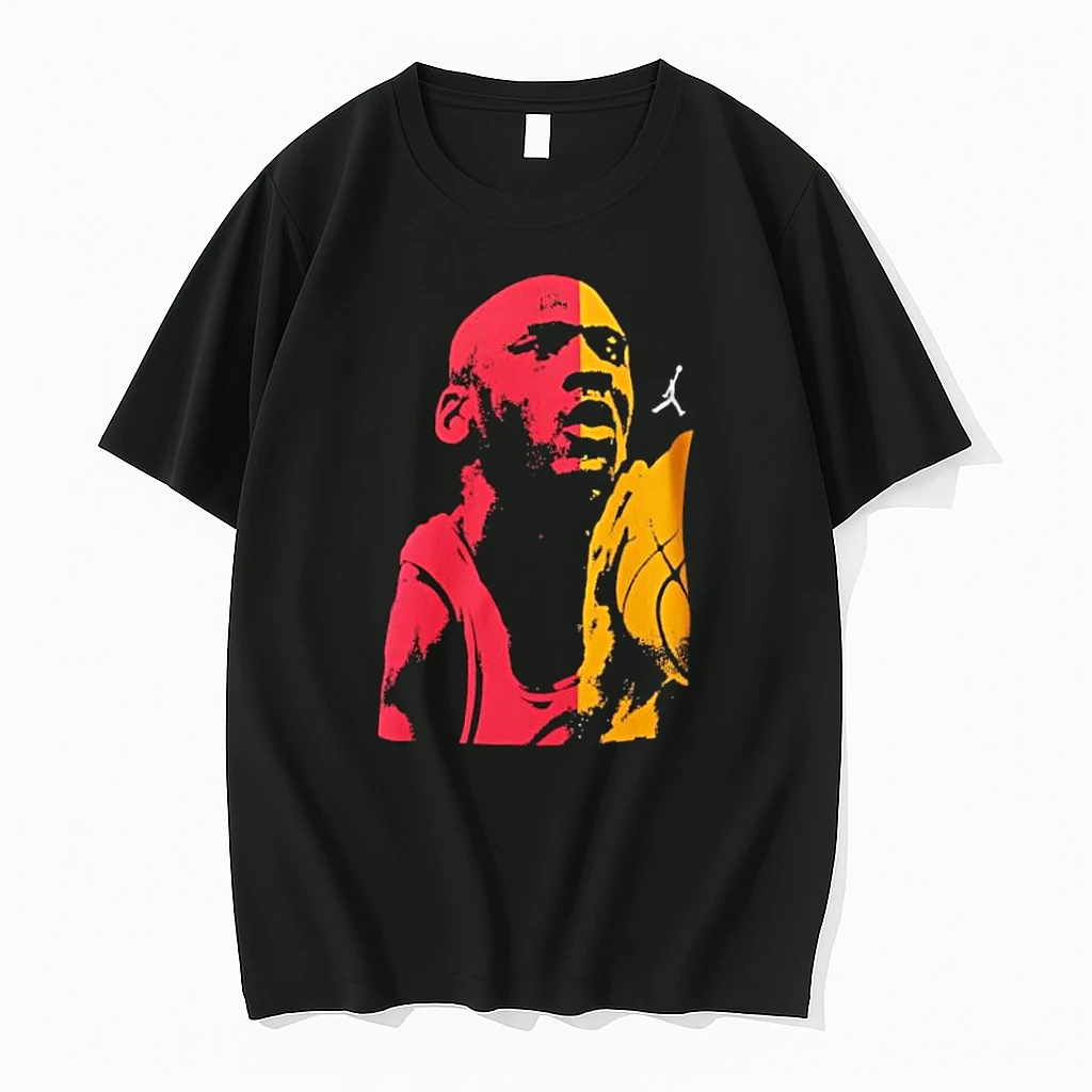 Michael Jordan Chicago Bulls Basketball Red And Yellow Jumpman Shirts