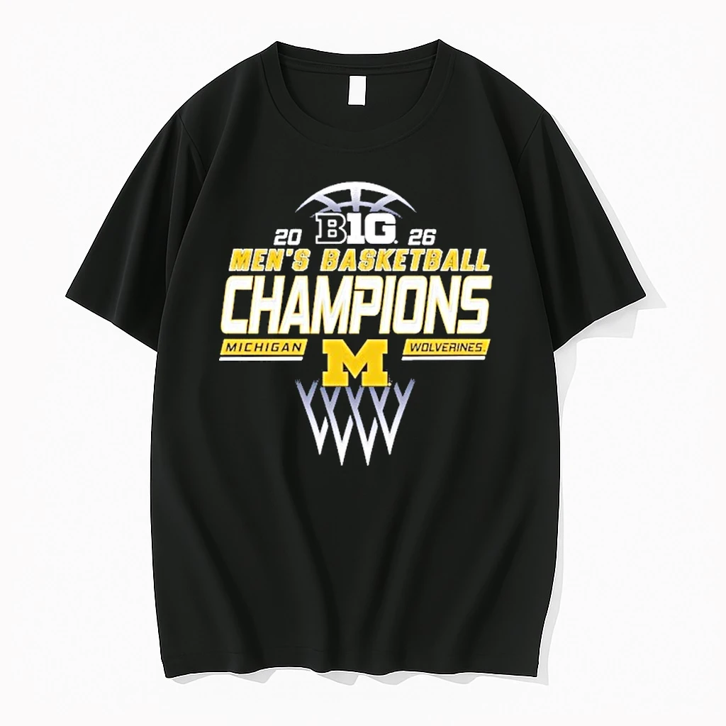 Michigan Wolverines 2026 Big Ten Mens Basketball Regular Season Champions Locker Room Shirts