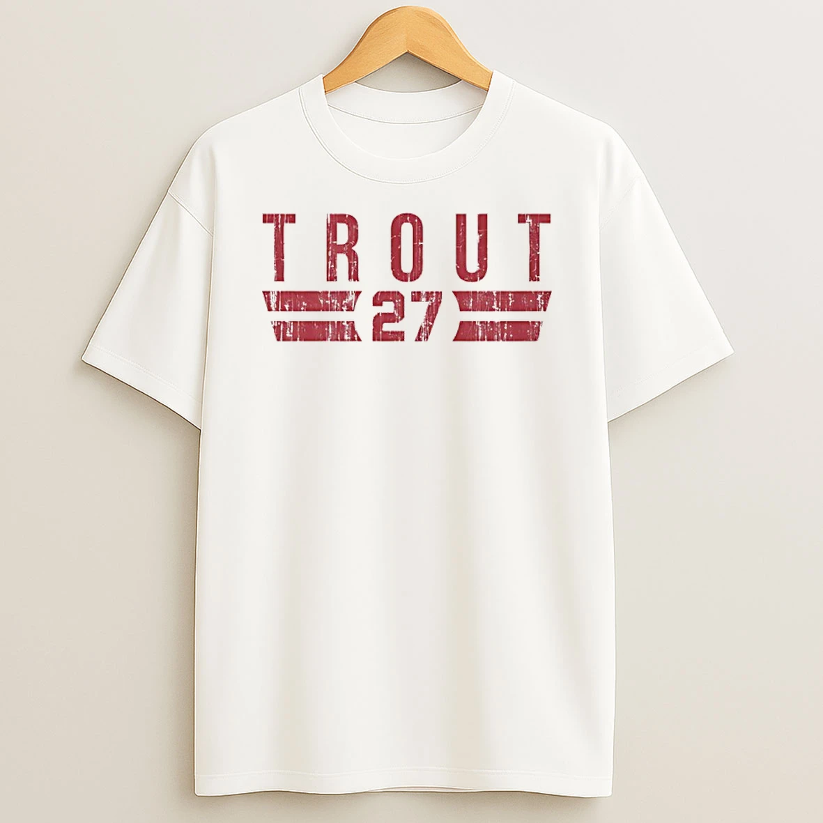 Mike Trout 27 Los Angeles Angels Player Name And Number Shirts
