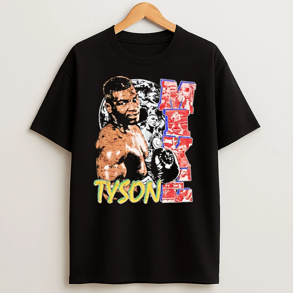 Mike Tyson Heavyweight Boxing World Champion Montage Graphic Shirts