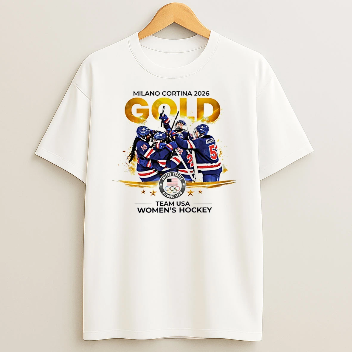 Milano Cortina 2026 Team Usa Wins Olympic Gold Over Canada In Womens Hockey Shirts