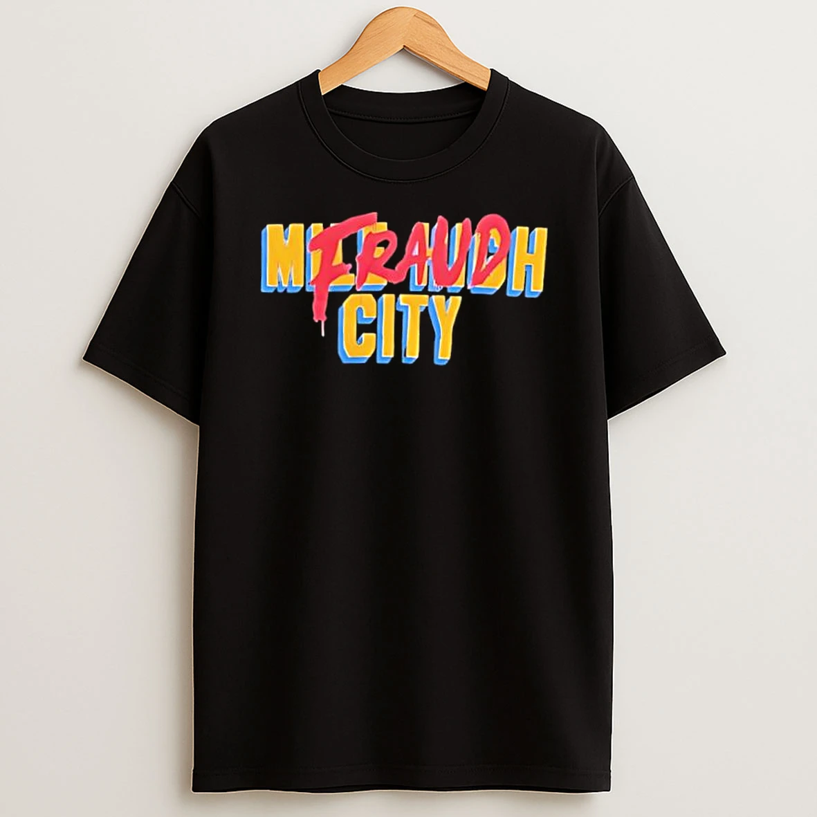 Mile High City Fraud Red Graffiti Font Shirts