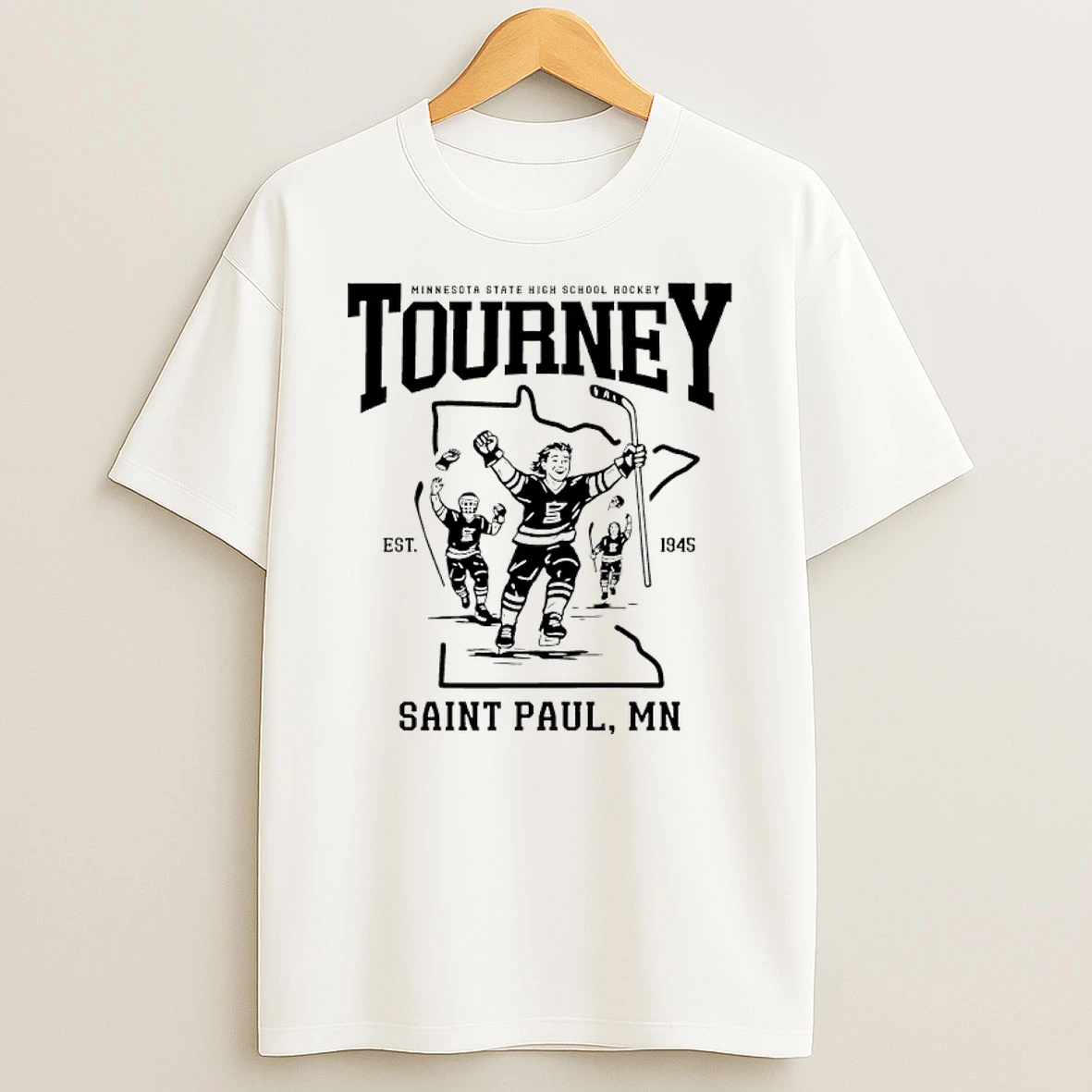 Minnesota State High School Hockey Tourney 1945 Saint Paul Mn Shirts