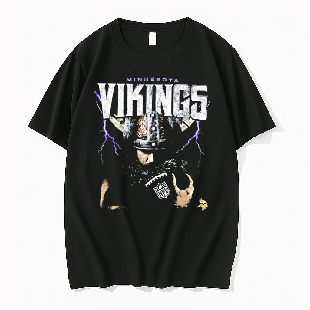 Minnesota Vikings Lightning Warrior Helmet Nfl Football Shirts