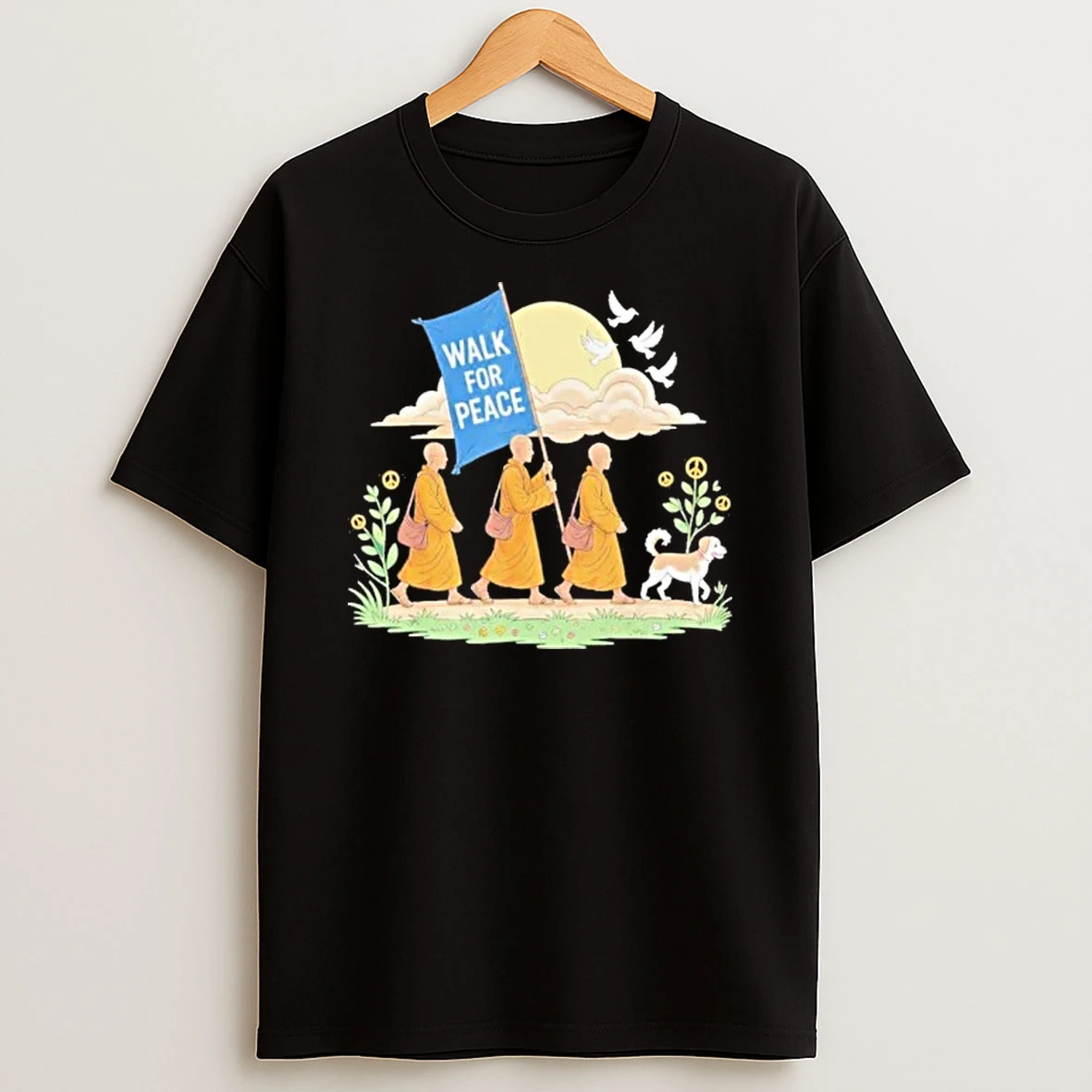 Monks Journey Walk For Peace Aloka Buddhist Tour 2026 Shirts