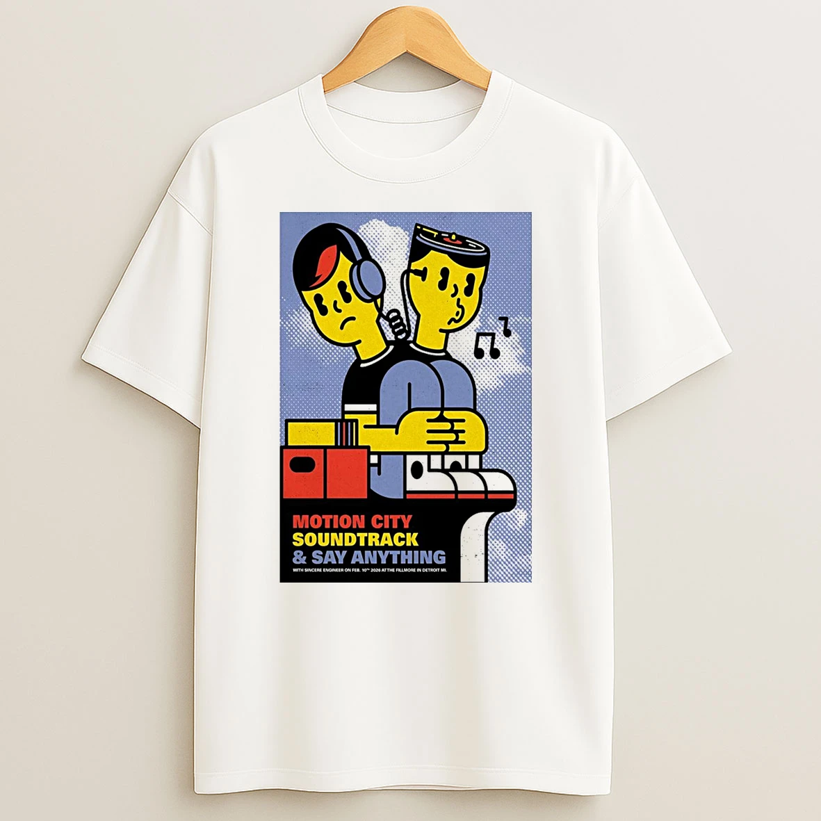 Motion City Soundtrack And Say Anything Tour Detroit Mi February 10 2026 Shirts