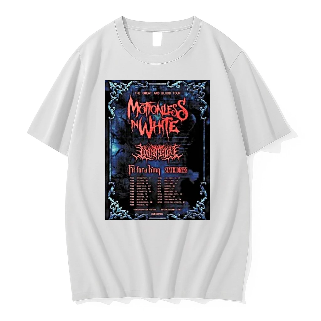 Motionless In White The Sweat And Blood Tour 2026 North America Schedule Shirts
