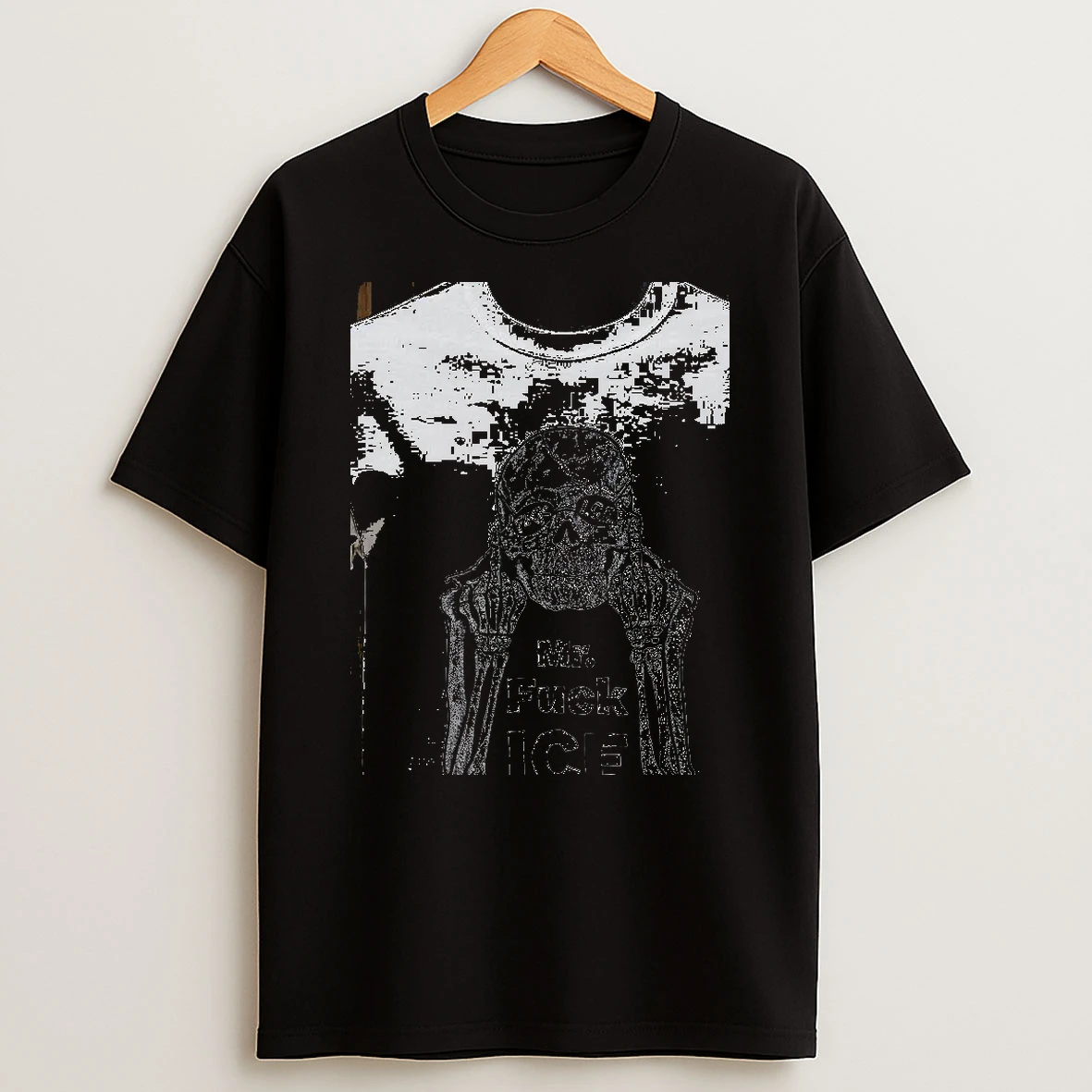 Mr Fuck Ice Skeleton Skull Middle Fingers Political Shirts