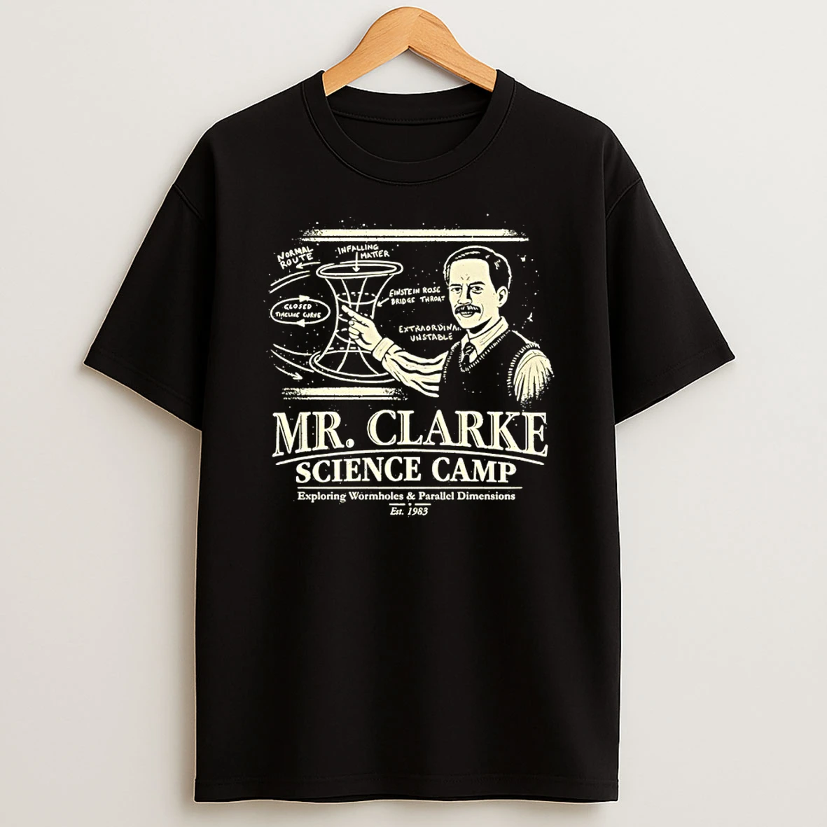 Mr Clarkes Science Camp Exploring Wormholes And Parallel Dimensions Est 1983 Shirts