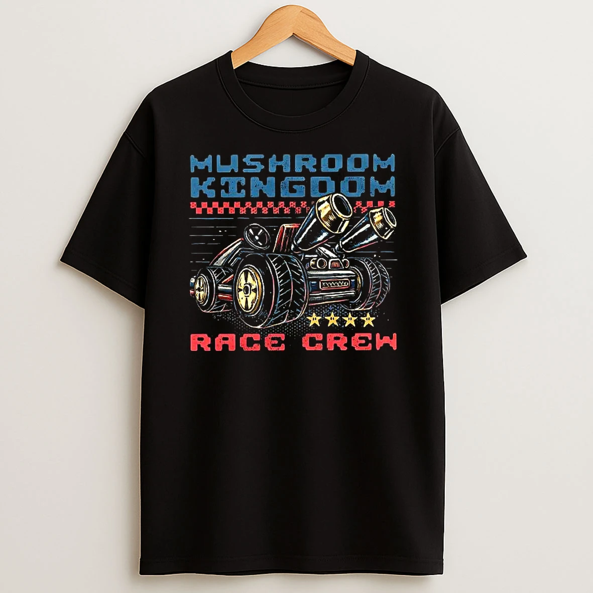 Mushroom Kingdom Motorsports Kart Race Crew Woman Shirts