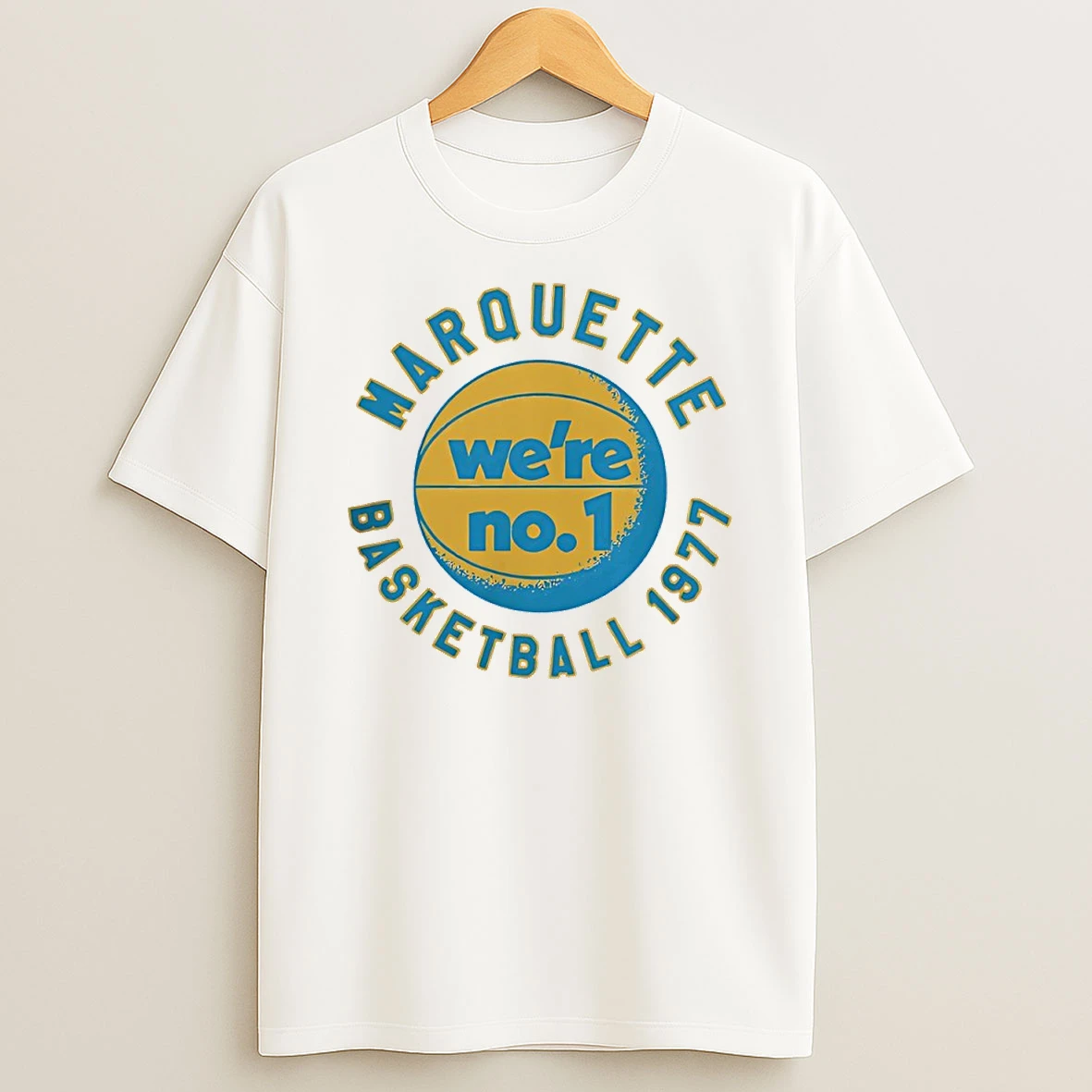 Ncaa Marquette Golden Eagles Basketball 1977 Were No 1 Shirts