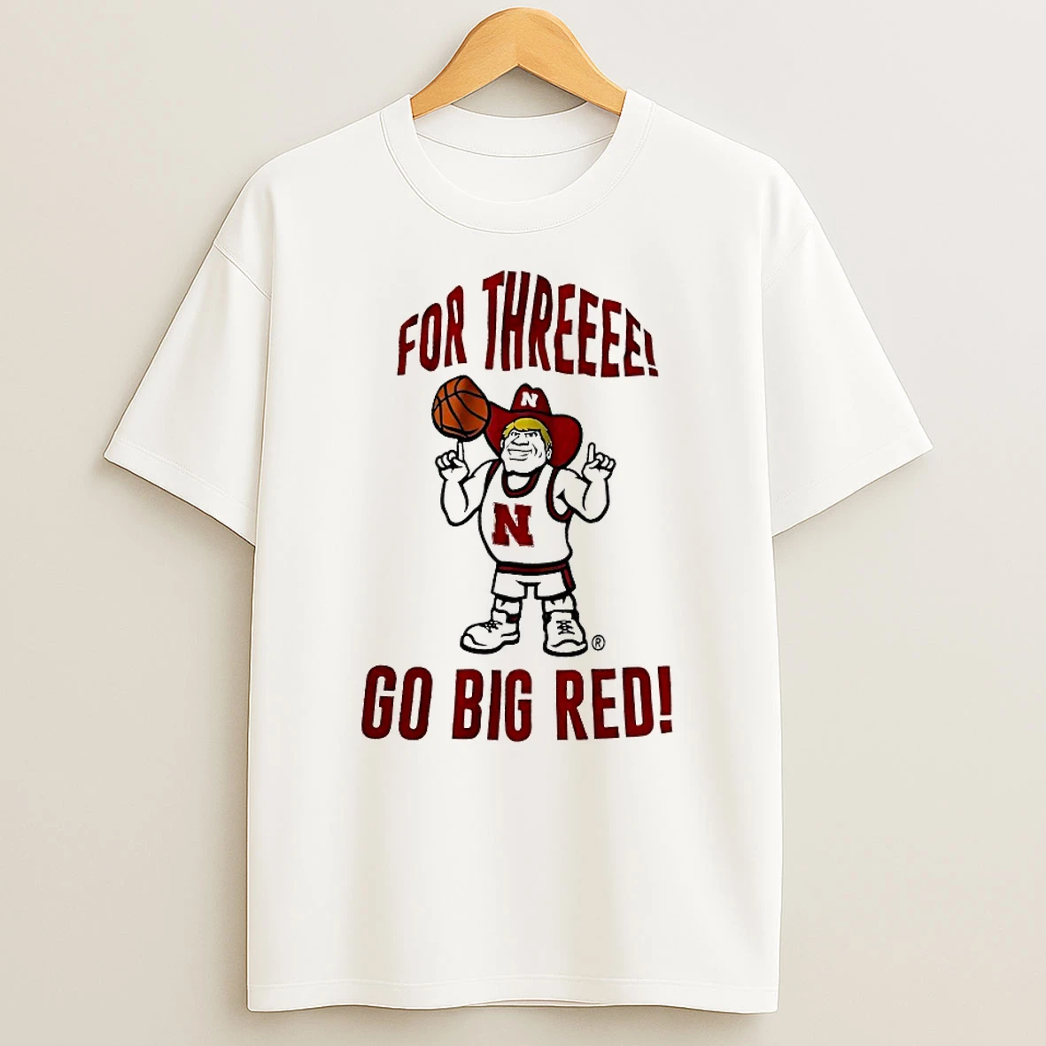 Nebraska Cornhuskers For Three Go Big Red Shirts