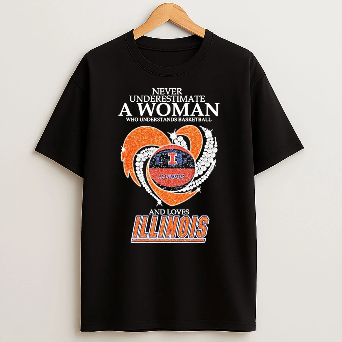 Never Underestimate A Woman Who Understands Basketball And Loves Illinois Basketball 2026 Shirts
