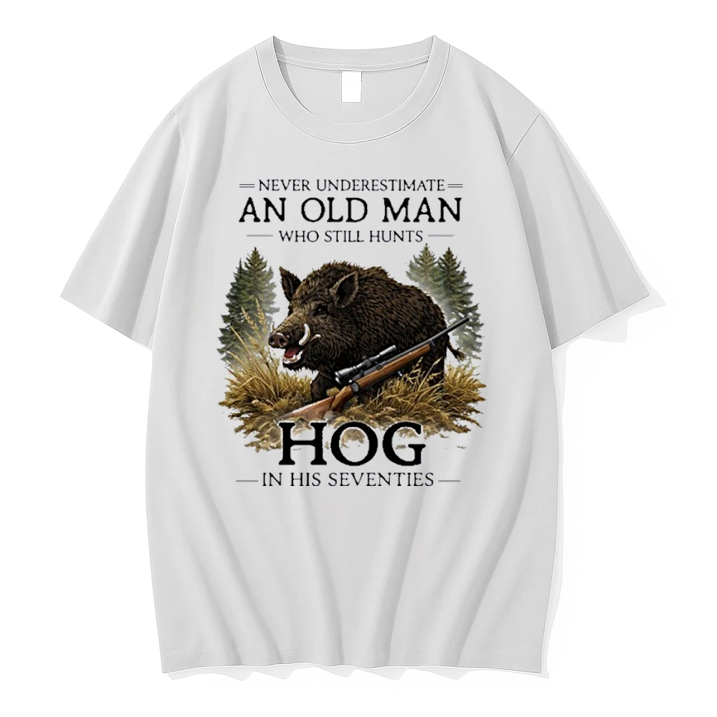 Never Underestimate Old Man Who Still Hunts Hog In His Seventies Shirts