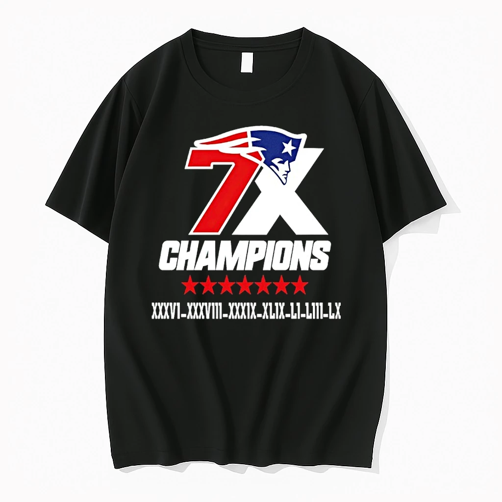 New England Patriots 7x Champions Logo Shirts