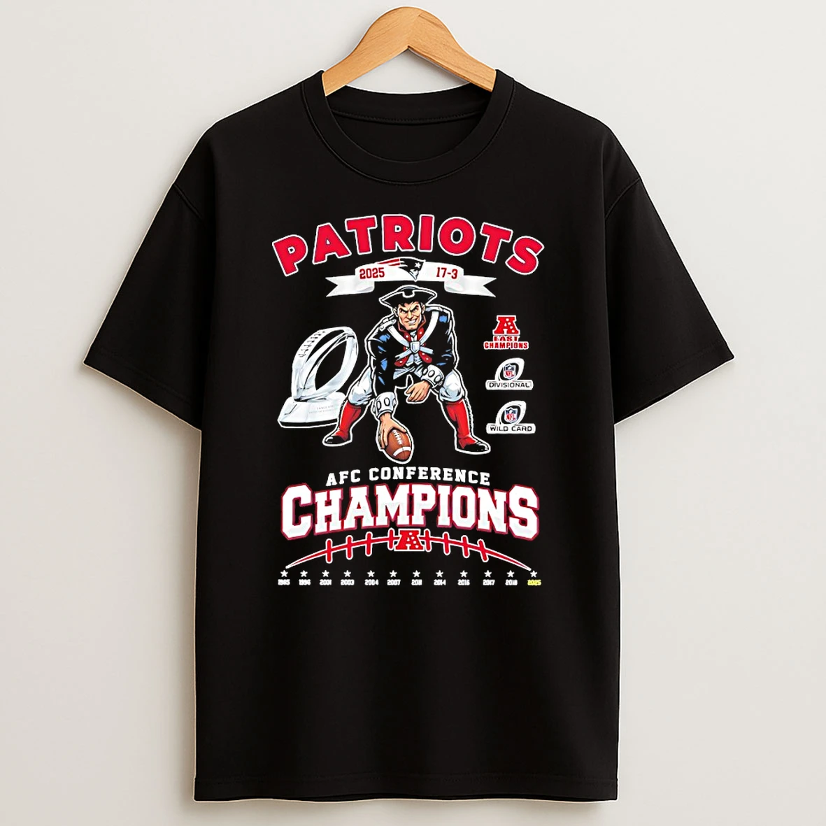 New England Patriots Afc Conference Champions Mascot Shirts