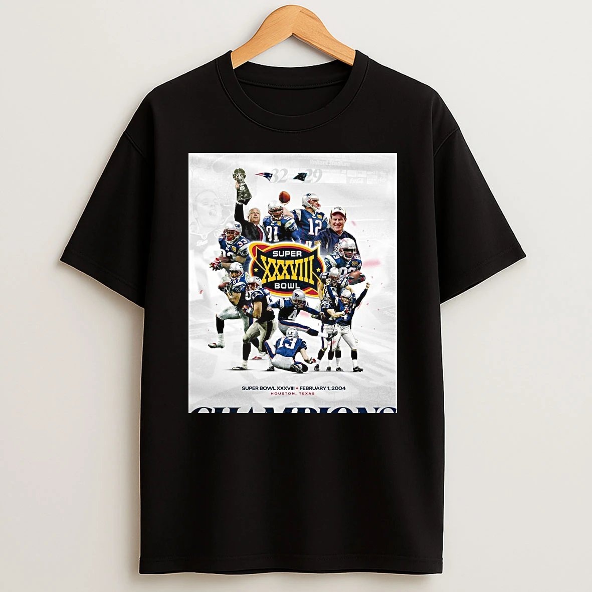 New England Patriots Super Bowl Xxxviii February 1 2004 Houston Texas Shirts