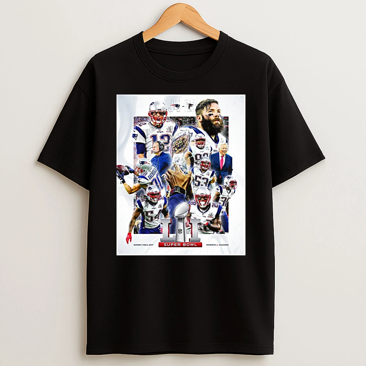 New England Patriots Vs Atlanta Falcons Super Bowl Li February 5 2017 Shirts