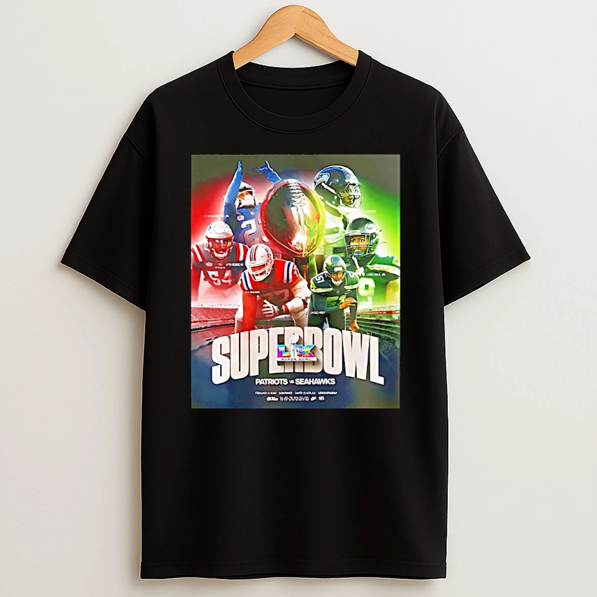 New England Patriots Vs Seattle Seahawks Super Bowl Lx 2026 February 8 2026 Shirts