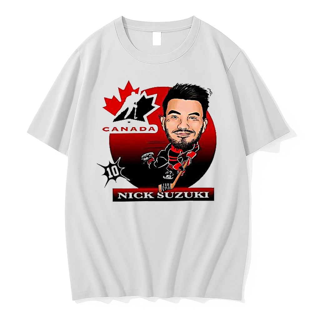 Nick Suzuki Hockey Canada Caricature Woman Shirts