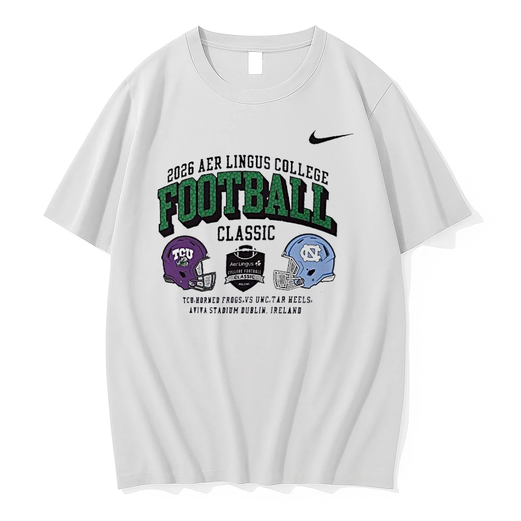 Nike Tcu Horned Frogs Vs Unc Tar Heels Aer Lingus College Football Classic Matchup Shirts
