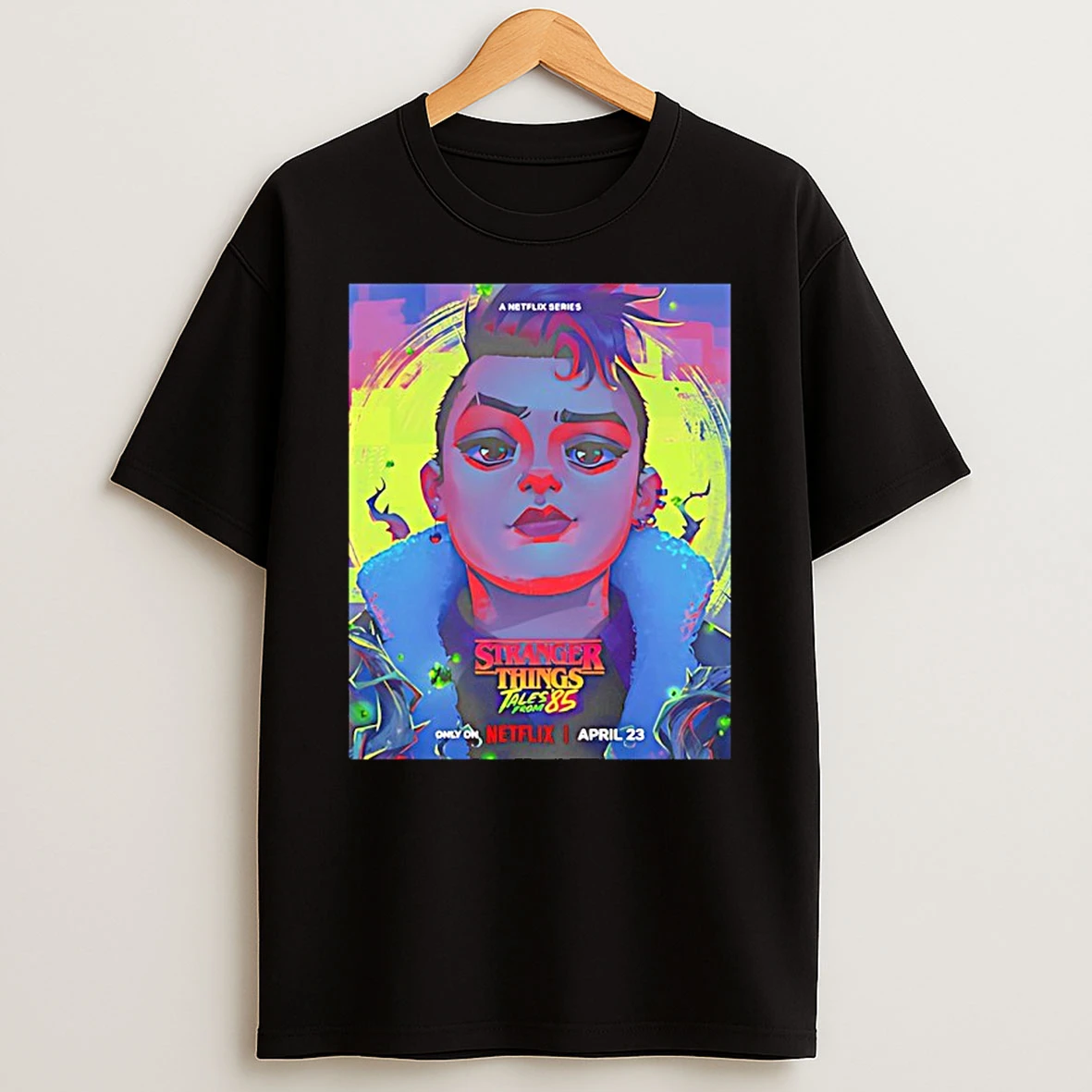 Nikki Baxter Character Stranger Things Tales From 85 Premieres April 23 2026 Shirts